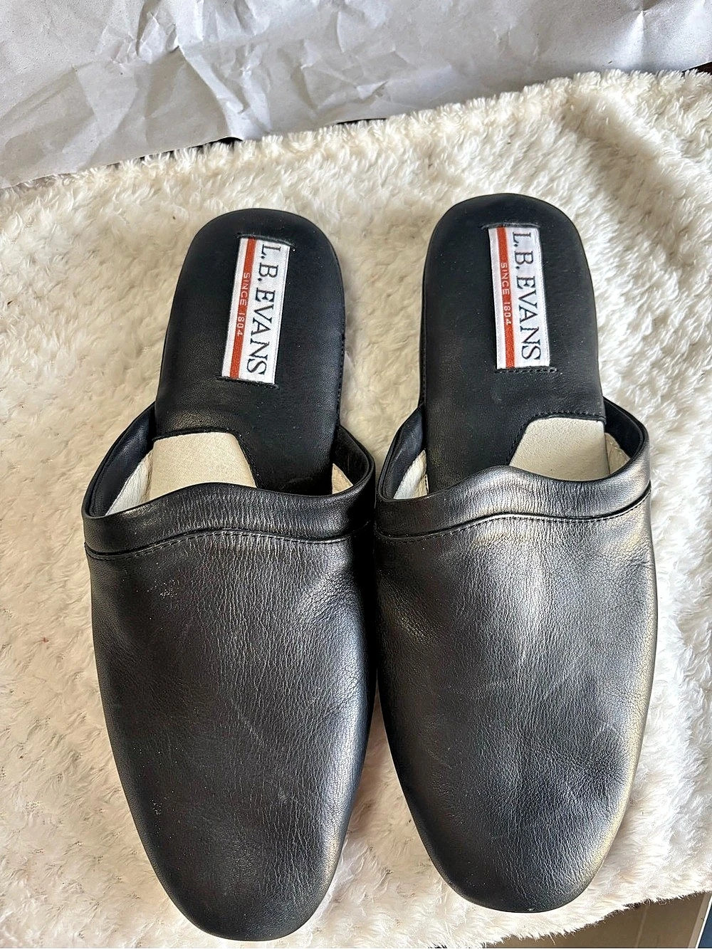 L.B. Evans Ambassador Black Loafer US 10 D Like New
